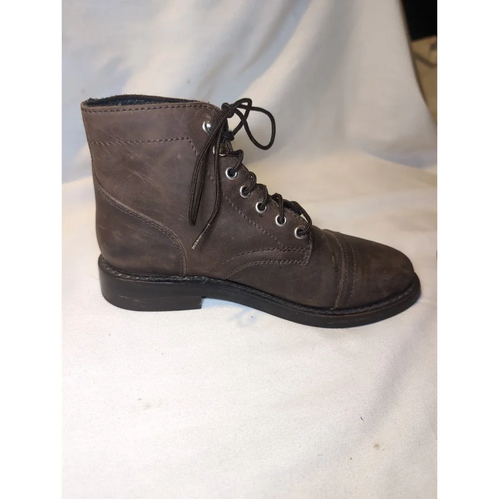 Thursday Captain Everyday Lace Up Boots Mens 7.5 Brown Leather